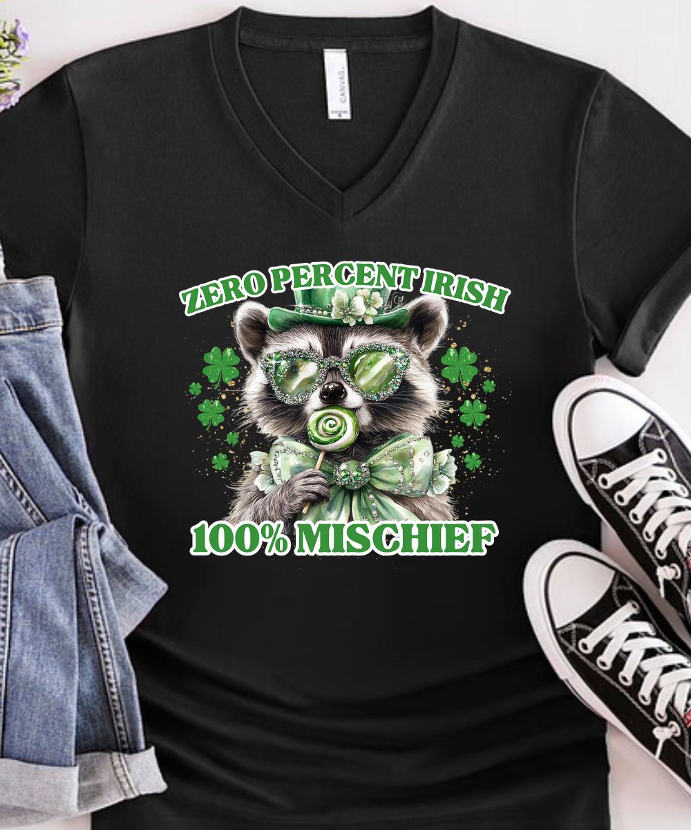 Raccoon St Patrick's Day