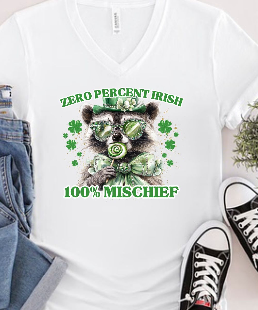 Raccoon St Patrick's Day