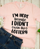 I Didn't Win