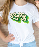 Retro Distressed Lucky