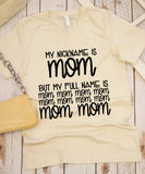 My Nickname is Mom